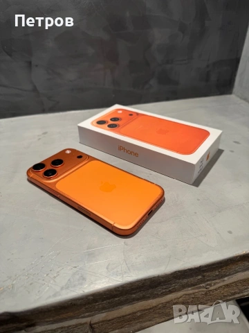КАТО НОВ Iphone 17 Pro Orange 256 GB, 100% battery, снимка 3 - Apple iPhone - 54381853