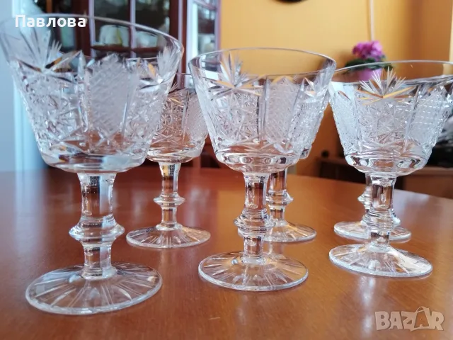 Кристални чаши серия,, Ропотамо ", снимка 5 - Чаши - 55605930
