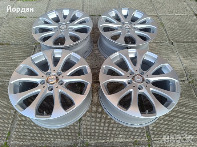 ОРИГИНАЛНИ джанти 17 ' цола 5x112 MERCEDES BENZ / МЕРЦЕДЕС 7,5J ET40 + датчици, снимка 3 - Гуми и джанти - 54544839