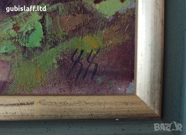 Картина, пейзаж, худ. Хинко Хинков, 1991 г., снимка 3 - Картини - 54132431