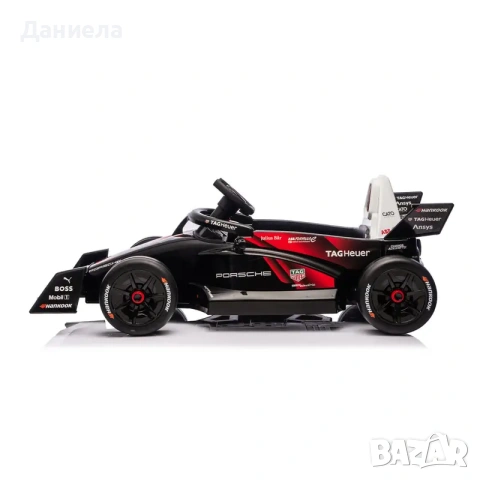 Ел. кола Formula E Porsche червена, снимка 3 - Детски велосипеди, триколки и коли - 55265061