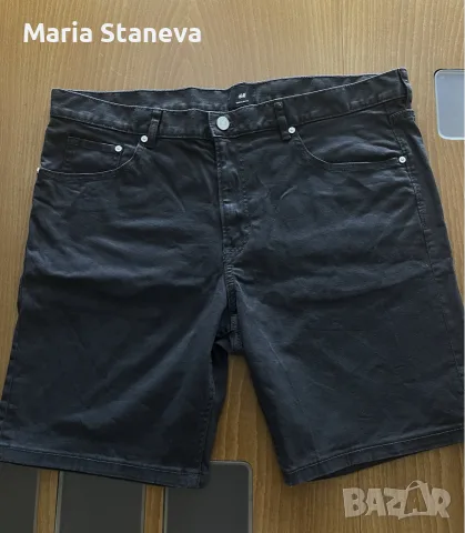 Къси мъжки сивкави панталони H&M, 36 размер 