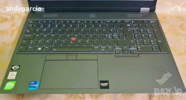 Intel Core i7-12800HX/NVidia RTX A1000 4GB/16GB DDR5 RAM/512GB NVMe/16 Quad HD 2K IPS/Lenovo P16 G1, снимка 10 - Лаптопи за работа - 55667382