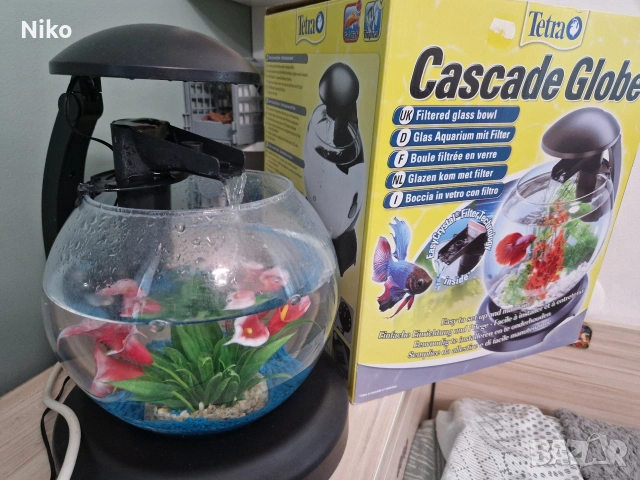 Аквариум Tetra Cascade Globe –  и осветление, снимка 2 - Аквариуми - 55038834
