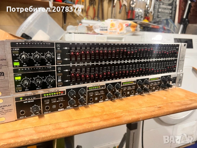 BEHRINGER ULTRAGRAPH PRO AUDIOPHILE 31-BAND STEREO GRAPHIC EQUALIZER  POWERPLAY PRO-M, снимка 2 - Ресийвъри, усилватели, смесителни пултове - 54696820