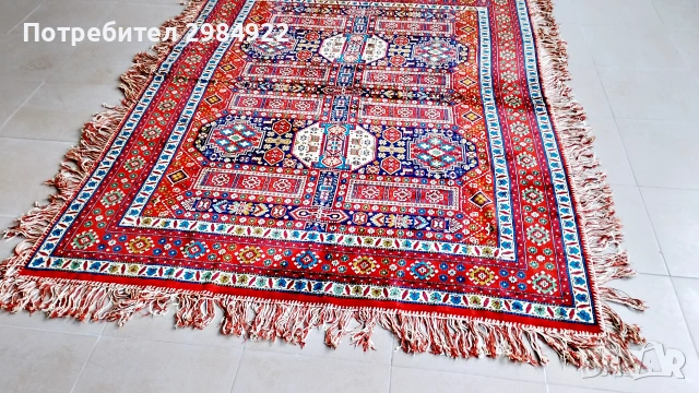 Турски арабски килим в перфектно състояние, снимка 2 - Килими - 55157565