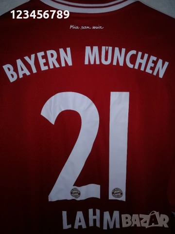 Bayern Munich Lahm Adidas оригинална тениска фланелка Байерн Мюнхен Лаам Екип 2013-2014 , снимка 5 - Тениски - 51058572