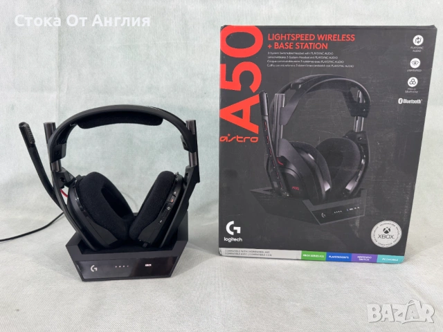 Слушалки - Logitech Astro A50 Wireless + Base Station (939-002224) Gen 5