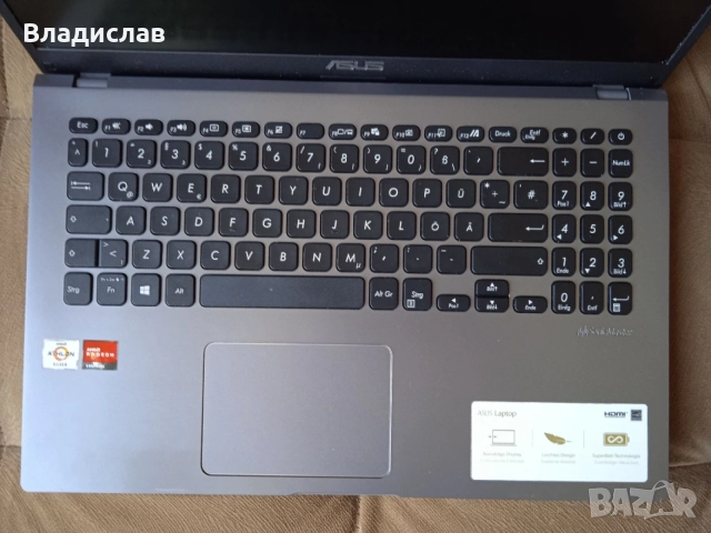 Asus X509DA 15.6" FHD AMD Athlon Silver 8GB 256GB SSD отлична батерия, снимка 3 - Лаптопи за дома - 55230972