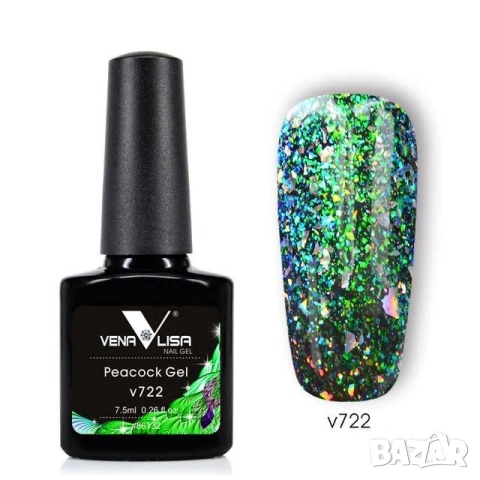 Venalisa Uv&Led гел лак Peacock , снимка 5 - Продукти за маникюр - 24194843