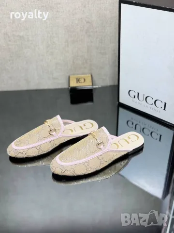 Gucci Нови Дамски Чехли Сабо Гучи Различни Цветове , снимка 7 - Чехли - 55343466