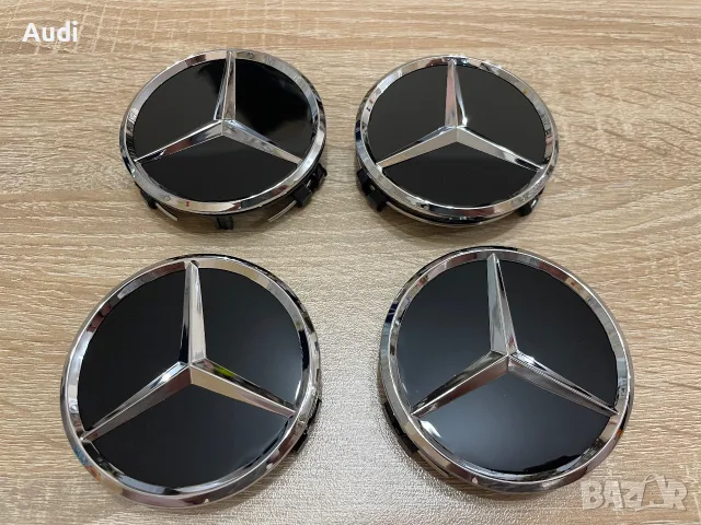 Капачки за джанти Mercedes 75mm Капачки за джанти Мерцедес 75мм, снимка 8 - Аксесоари и консумативи - 55647452
