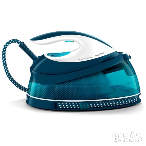 Парна станция, Philips, PerfectCare Compact GC7844/20, 2400 W, 6,5 бара, впръскване на пара до 400 g