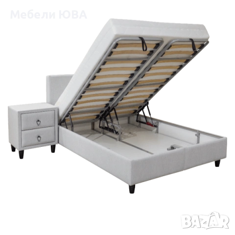 Спалня с МАТРАК метална конструкция!, снимка 3 - Спални и легла - 54200168