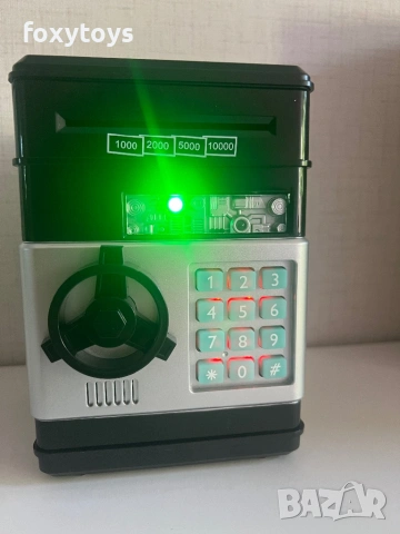 Касичка сейф Moneybox 23545 – с ПИН код, черен цвят, снимка 9 - Образователни игри - 54559025
