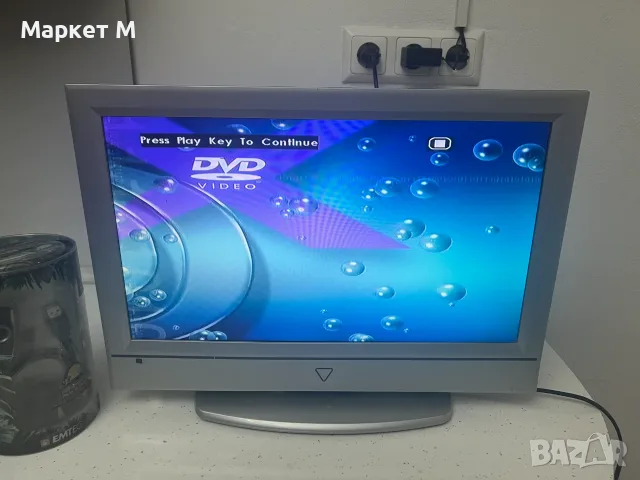 LCD Телевизор  TEVION 18,5 инчов с вградено DVD, снимка 2 - Телевизори - 55603454