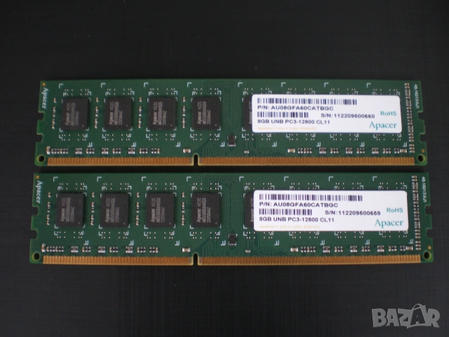 Рам памет Apacer 16GB (2x8GB) DDR3 1600MHz,PC3-12800,AU08GFA60CATBGC
