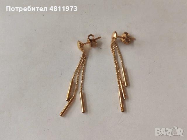 Златни обеци 14 С 585 Italy, снимка 3 - Обеци - 54364952