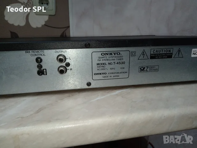 Onkyo T-4530 fm tuner radio , снимка 8 - Радиокасетофони, транзистори - 55678233