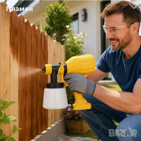 Електрически пистолет за боядисване JH-13J 370W | 800 ML пулверизатор за боя, снимка 3 - Други инструменти - 55617567