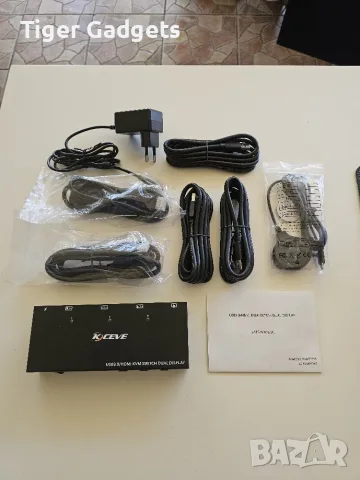 Kceve KVM302AS KVM суич за 3 компютъра и 2 монитора, 4K@60Hz, USB 3.0, EDID, HDMI, снимка 8 - Кабели и адаптери - 55559074