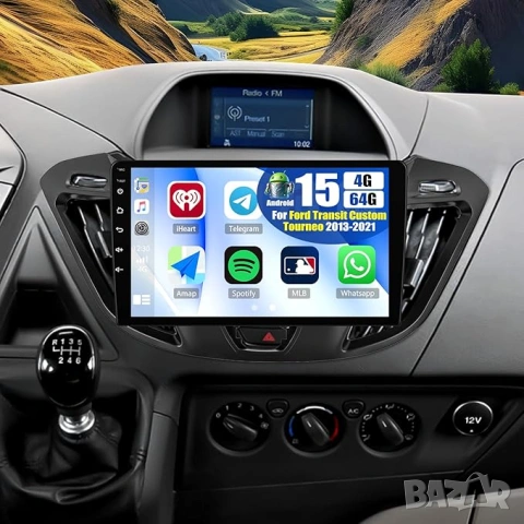 Мултимедия за Ford Transit Custom, Tourneo, Двоен дин, Android, Навигация Андроид Транзит Custom бус, снимка 4 - Аксесоари и консумативи - 46973081