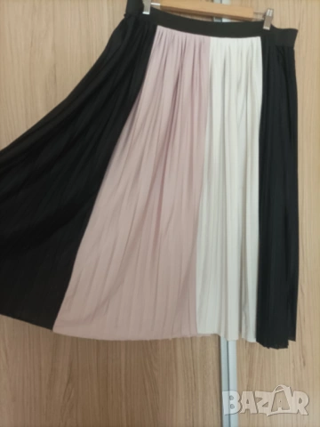 Макси плисирана, разноцветна пола , снимка 3 - Поли - 53955532