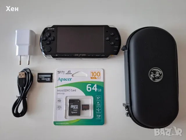 Sony PSP 3000 - Playstation Portable - качени много игри - хакната