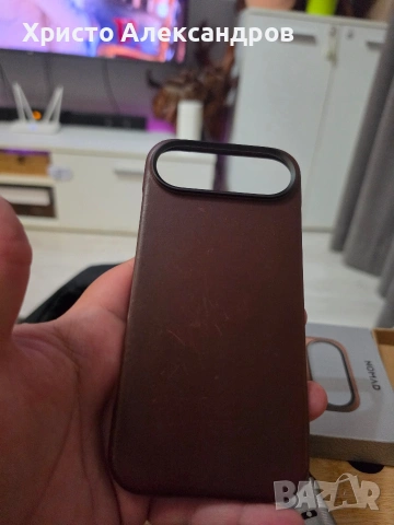 Употребяван кожен кейс NOMAD Traditional Leather Case за iPhone Air - Естествена кожа #61, снимка 4 - Калъфи, кейсове - 54634596