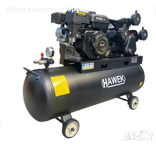 БЕНЗИНОВ КОМПРЕСОР ЗА ВЪЗДУХ 100 ЛИТРА 7.5HP HAWEK, снимка 3 - Други инструменти - 54939306