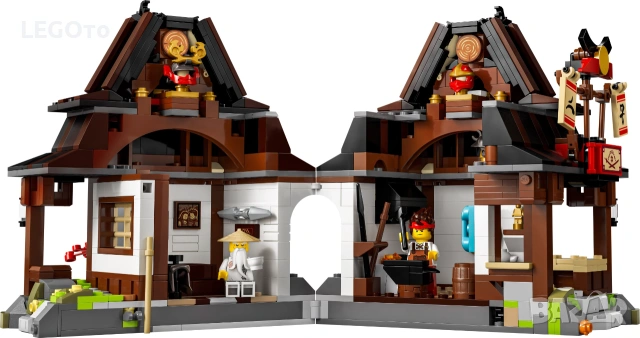 НОВО ЛЕГО 71858 Нинджаго: Ковачница „Четирите оръжия“ LEGO® 71858 NINJAGO® - Four Weapons Blacksmith, снимка 3 - Конструктори - 55110155