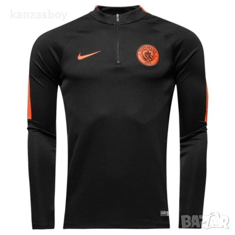 NIKE Manchester City Training Shirt Drill Top - страхотна футболна блуза С, снимка 2 - Блузи - 54402069