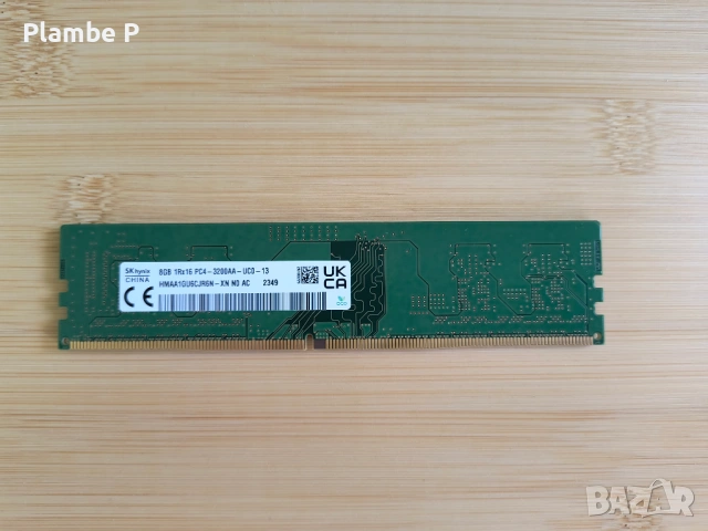 RAM памет Sk Hynix 8GB 1Rx16 PC4-3200AA-UCO-13, снимка 4 - RAM памет - 54493634