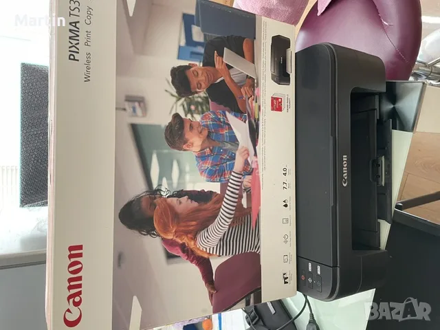 Продавам принтер/скенер Canon PIXMA TS3350 (Wi-Fi) + кутия, снимка 2 - Принтери, копири, скенери - 55646711