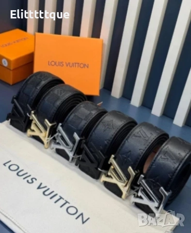 колани от естествена кожа в кутия Louis Vuitton 