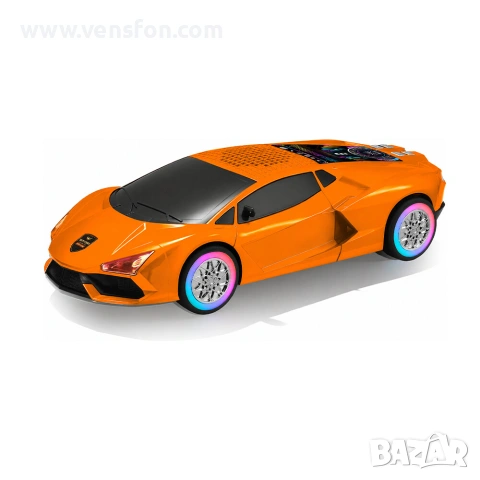 	Bluetooth тонколонка WS-690 15W във формата на спортен автомобил с LED светлини, USB, MicroSD, AUX 