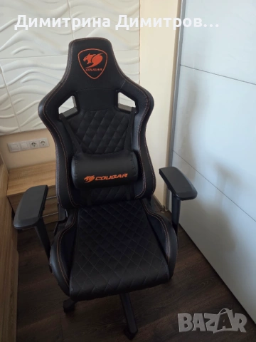 Геймърски стол COUGAR Armor S Gaming, черен