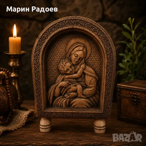 Дърворезба Икони, снимка 7 - Икони - 55394245