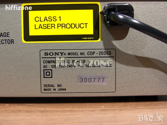 CD плеър  Sony cdp-203es , снимка 9 - Ресийвъри, усилватели, смесителни пултове - 54203223