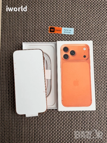 DUAL SIM ❗️ ГАРАНЦИЯ❗️iPhone 17 Pro Max Лизинг от 45€/мес Cosmic Orange  ☎️ 256Gb⚠️  оранжев, снимка 7 - Apple iPhone - 54205253