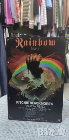 Rainbow Rising-метална табела(плакет), снимка 2 - Китари - 54093269