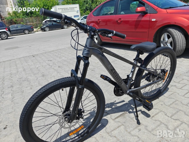 X Алуминиев велосипед 24" ZENITH сив, снимка 5 - Велосипеди - 54939934