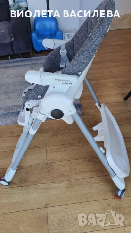 Детско столче за хранене Peg Perego PRIMA PAPPA Follow Me Wonder Grey