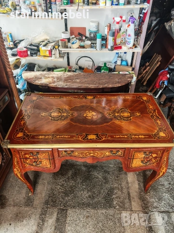 Антикварно бюро и кресло , снимка 5 - Антикварни и старинни предмети - 53980339