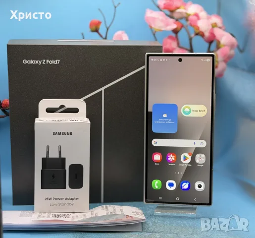 ГАРАНЦИОНЕН!!! Samsung Galaxy Z Fold7, 12GB RAM, 512GB, 5G, Silver Shadow + подарък адаптер, снимка 4 - Samsung - 55345586
