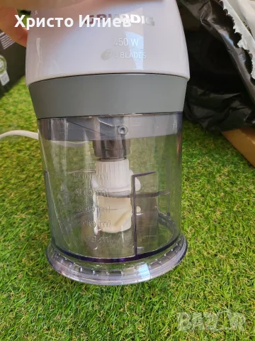 Електрически чопър Grundig 450W с 4 ножа, снимка 6 - Чопъри и пасатори - 55613487