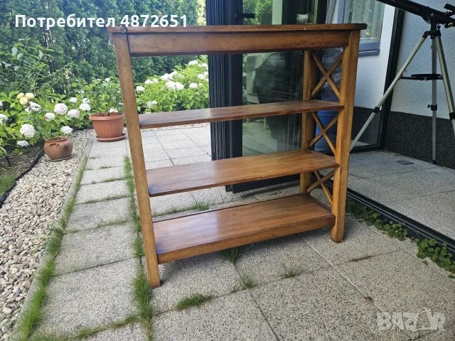 Moving out of Bulgaria sale. Imported Bali Indonesian pair of Credenza, Bookshelf & Decorative Vase, снимка 5 - Скринове - 55333199