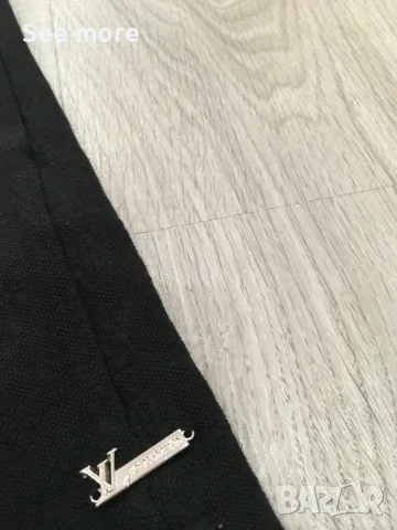 LOUIS VUITTON Logo мъжка блуза памук и лен S, снимка 6 - Блузи - 55655979