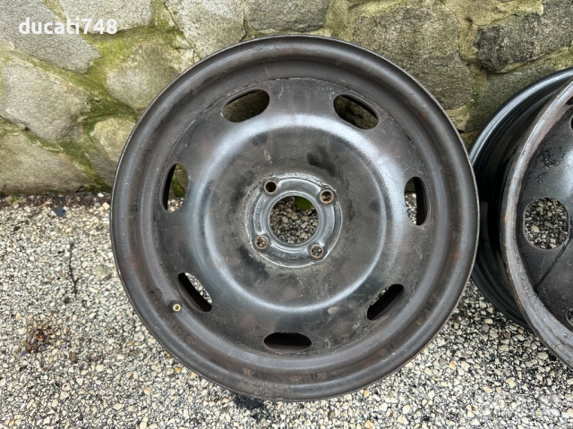 4бр. железни джанти 16" 4х108 - Citroen, Peugeot с тасове, снимка 4 - Гуми и джанти - 54655455