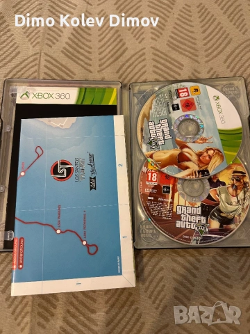 GTA V Xbox Limited Edition, Метална кутия + Карта на града, снимка 2 - Игри за Xbox - 54438995